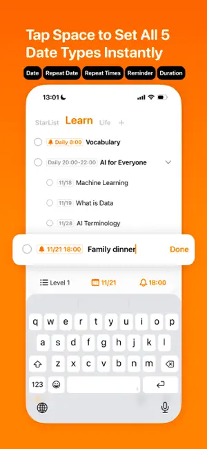 StarList：One-Page To Do List screenshot 2