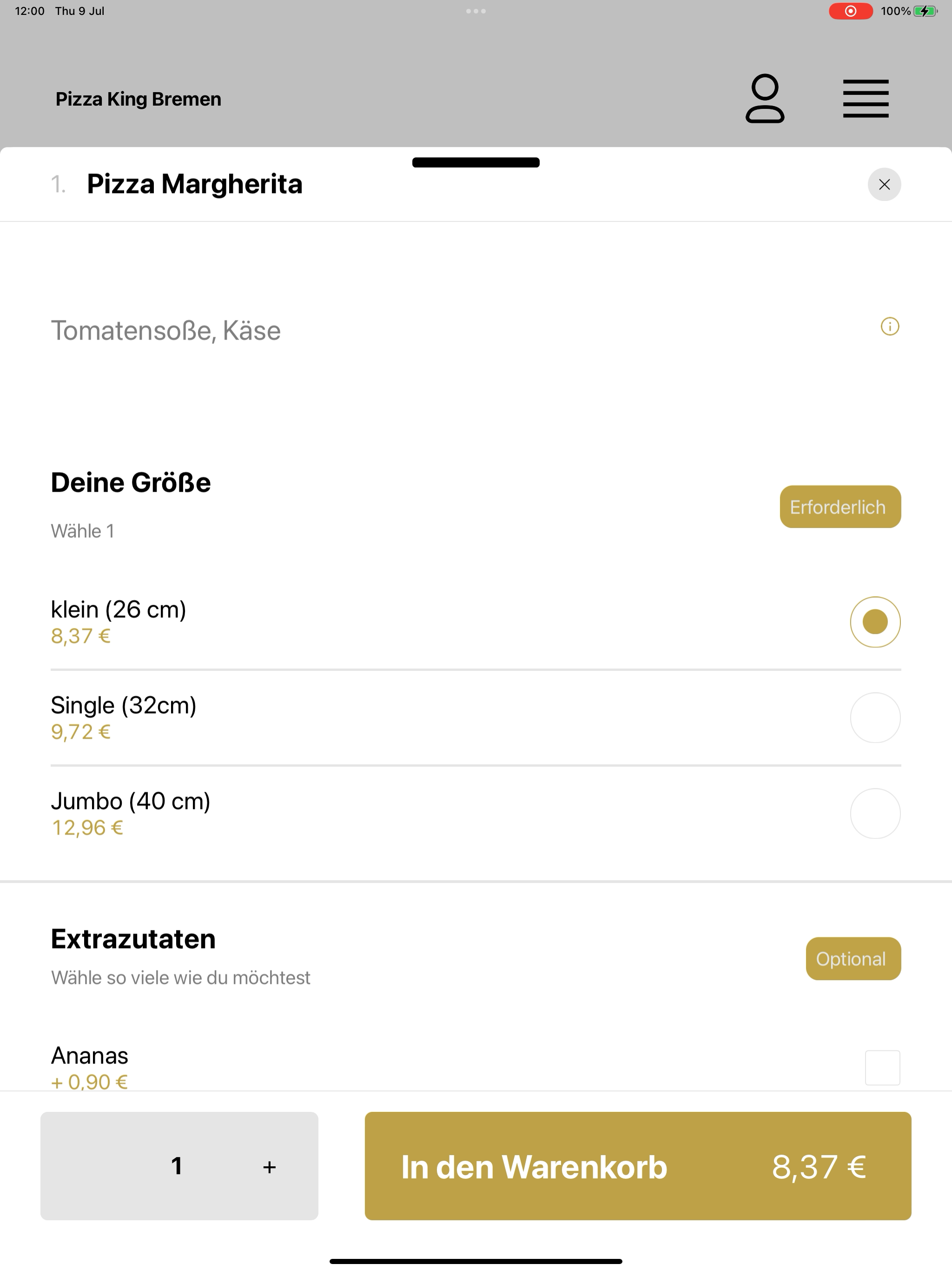 Pizza King Bremen screenshot 16