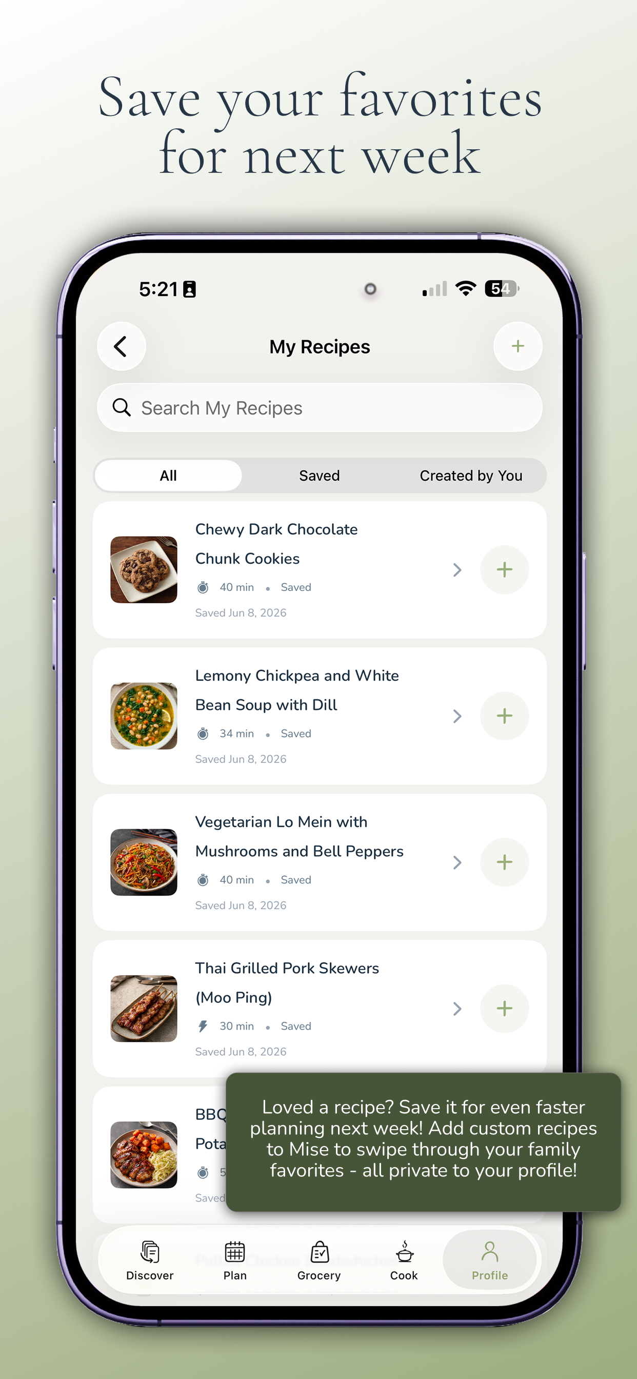 Mise: Meal Plan & Grocery List screenshot 6