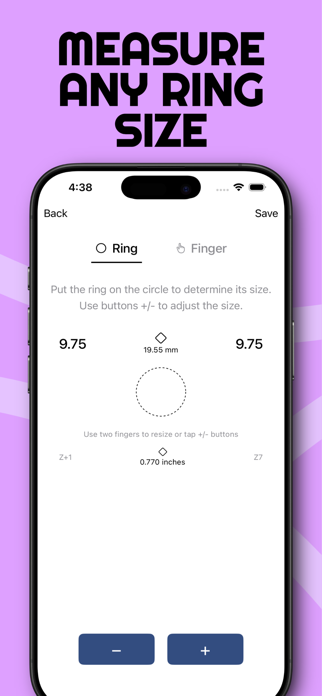 Ring Sizer App: Measure ring Screenshot 1 of 3