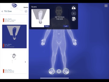 3D FootScan ZSM Orthopedics iPad screenshot