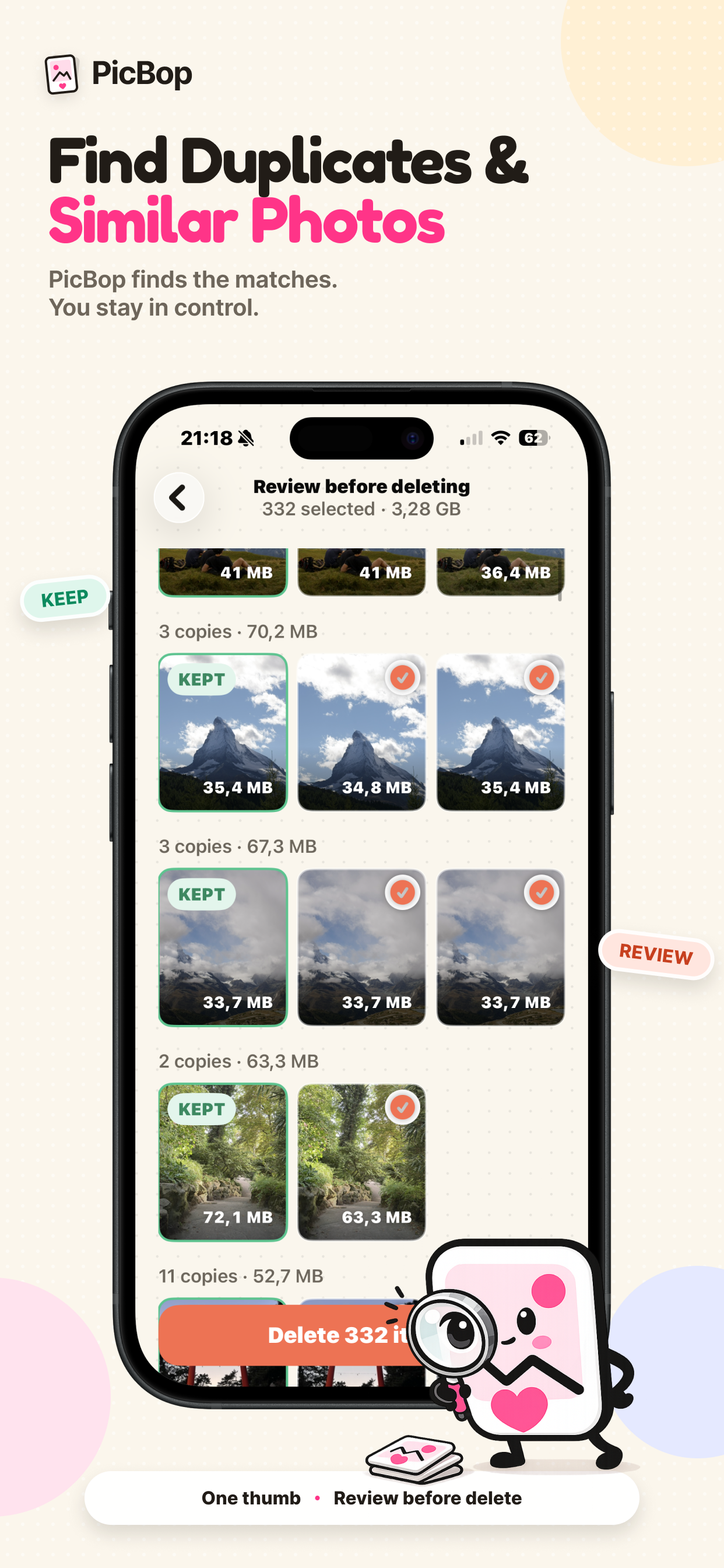 Camera Roll Cleaner - PicBop screenshot 2