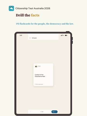 Citizenship Test Australia RML iPad screenshot