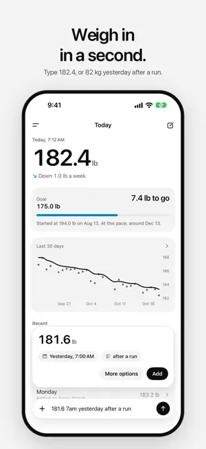 Weigh Easy - Weight Tracker screenshot 3