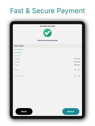 Kuwait Border Insurance iPad screenshot 5