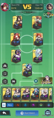 Victory Girls: Anime Soccer iPhone screenshot