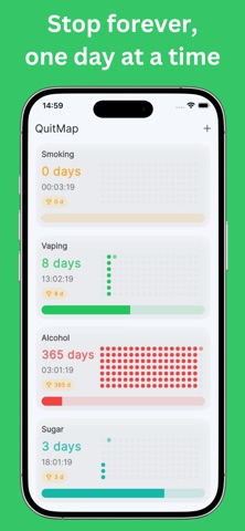 Habit Tracker for quitting Screenshot 1 of 5