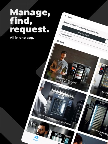 Unox Partner Hub iPad screenshot