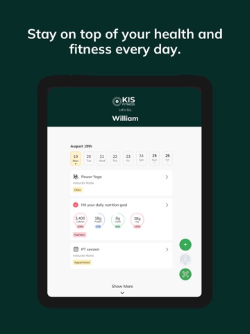 Keep It Simple Fitness iPad screenshot