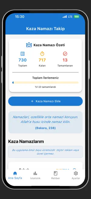 Kaza Namazi Takip screenshot 4