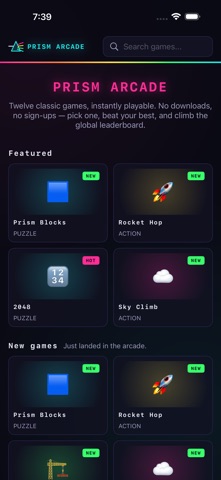 Prism Arcade Games Screenshot 1 of 6