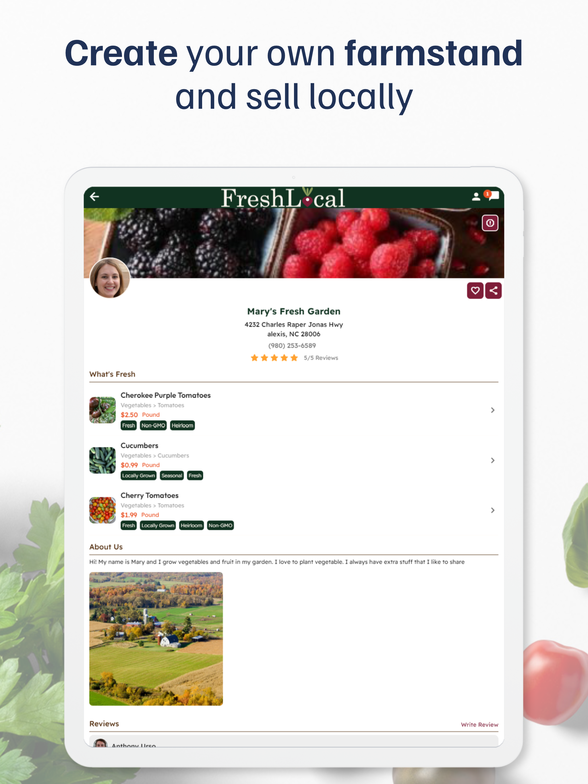 FreshLocal Marketplace