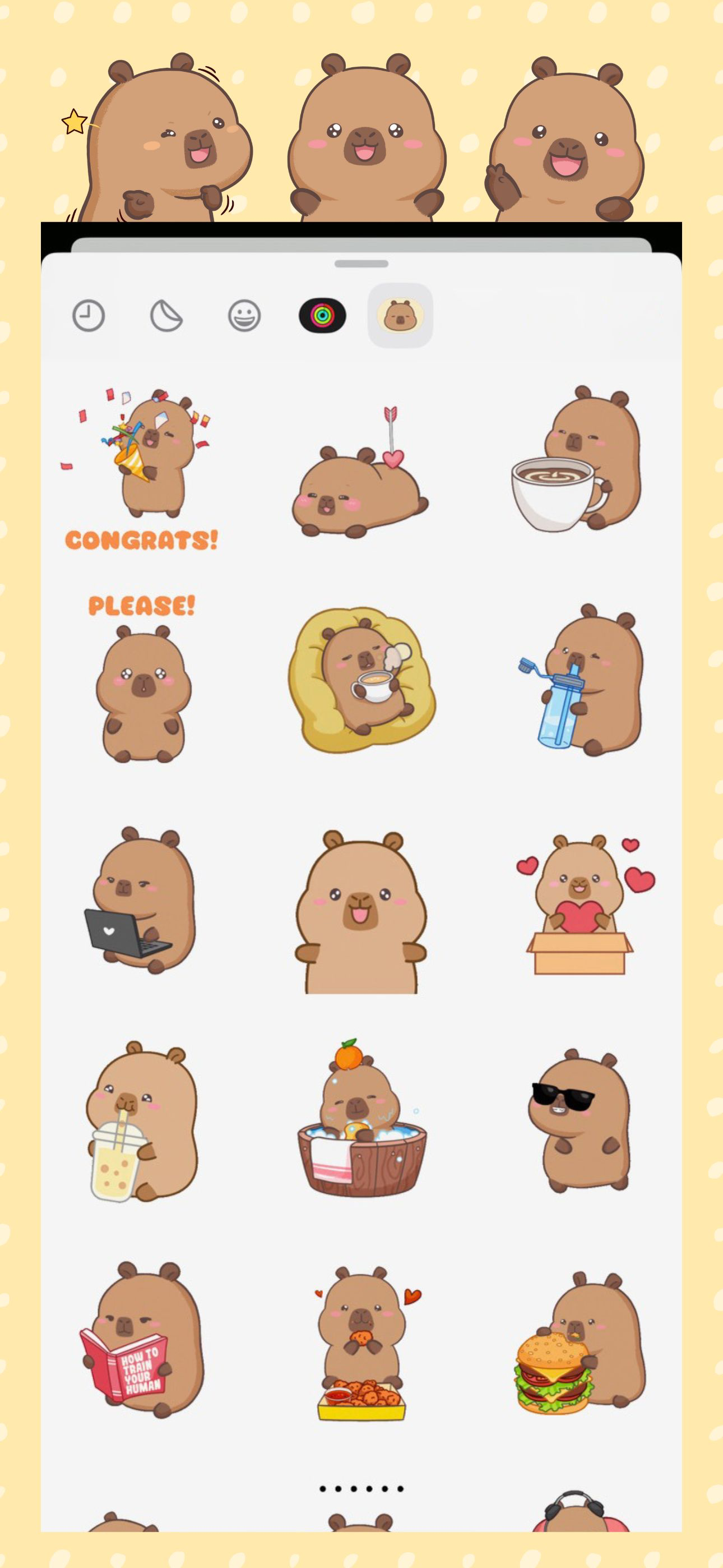 CapyFun Capybara Stickers screenshot 3