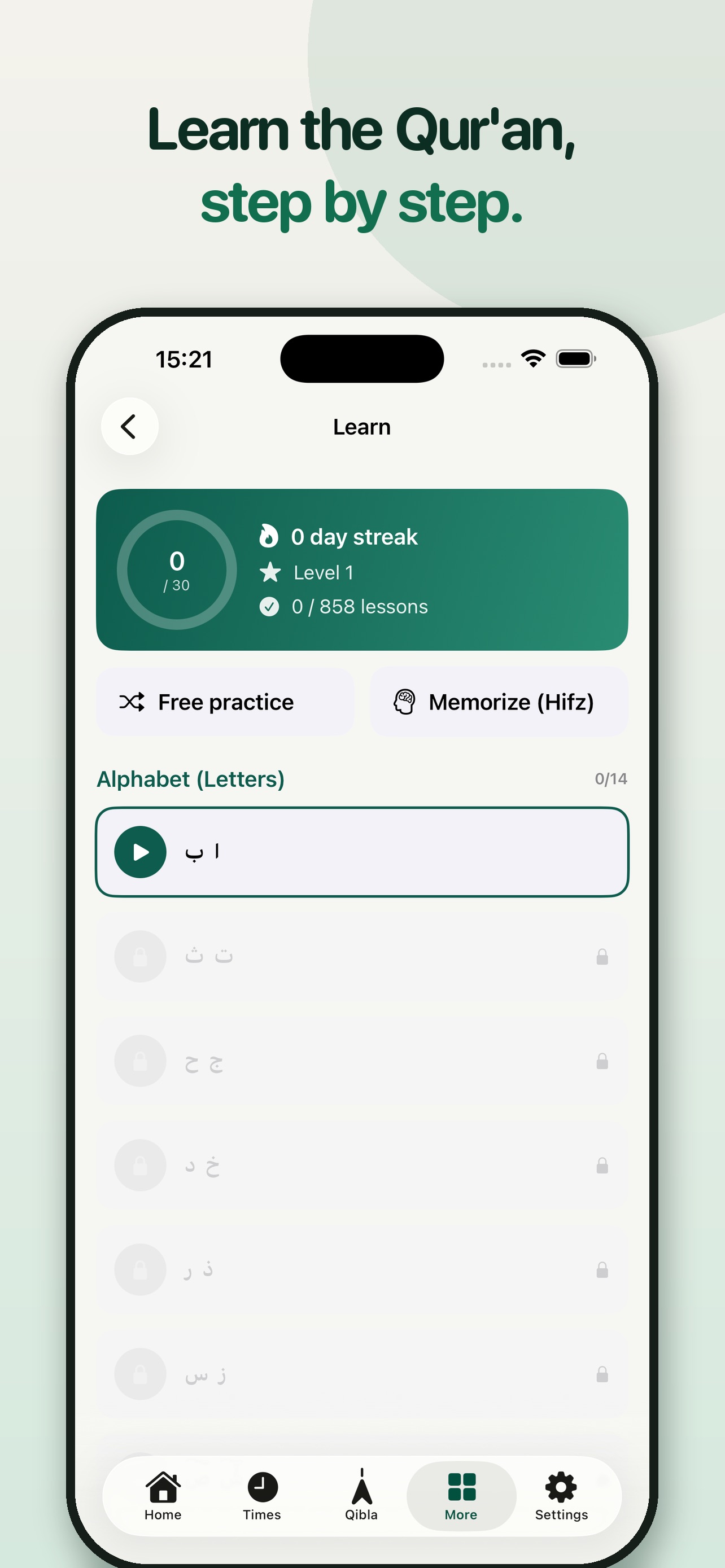 Screenshot 3 of LuSelam: Learn Quran & Prayer