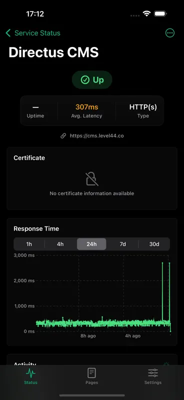 Rivet - Uptime Kuma Manager screenshot 3 of 3