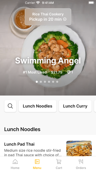 Rice Thai Cookery iPhone screenshot 2 - Food & Drink app
