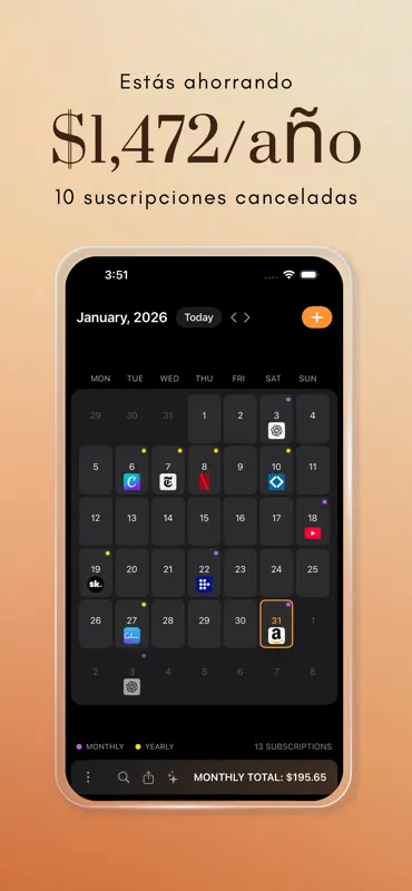 Subcut: Control Suscripciones screenshot 2 of 5