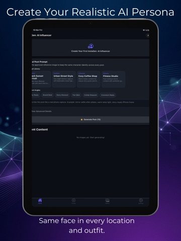 InstaGen: AI Influencer Maker iPad screenshot