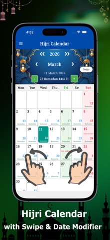 Hijri Calendar 2026 screenshot