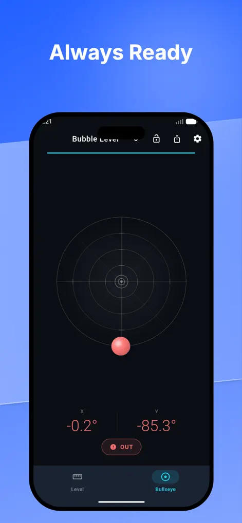 Bubble Level & Angle Gauge - Utilities App | MWM