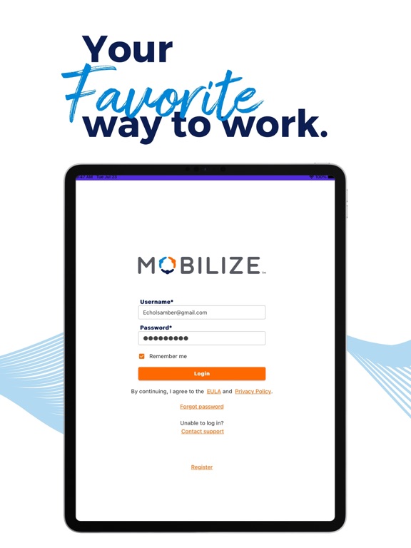Screenshot #4 pour Mobilize powered by Favorite