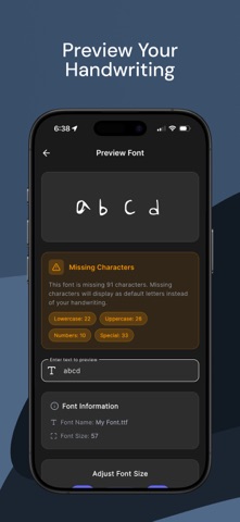 Handwriting Font Maker screenshot
