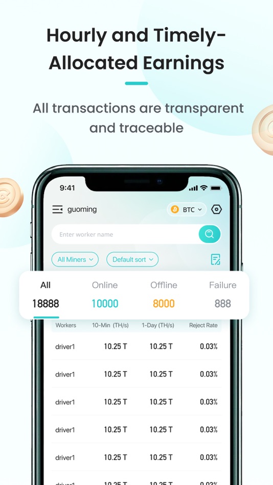 #2. ViaBTC-Crypto Mining Pool (iOS) 由: Viabtc Technology Limited
