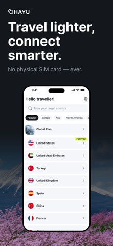Ohayu: eSIM Travel & Data Plan screenshot