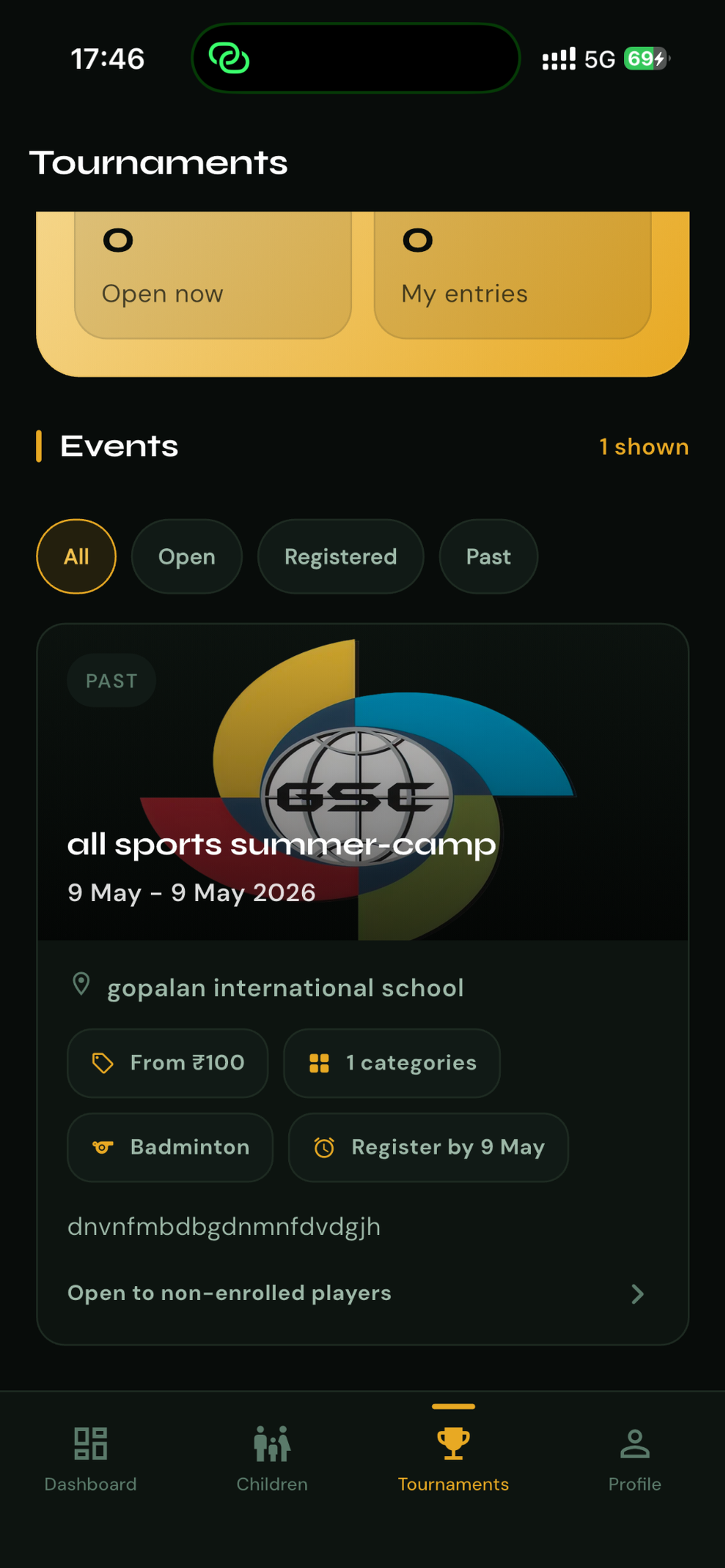 Gopalan sports