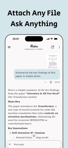 Reins: for Ollama & LM Studio iPhone screenshot 3
