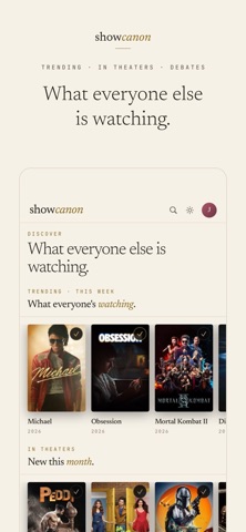 Showcanon iPhone screenshot