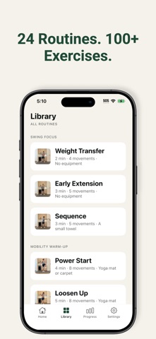 Rotate: Golf Fitness iPhone screenshot