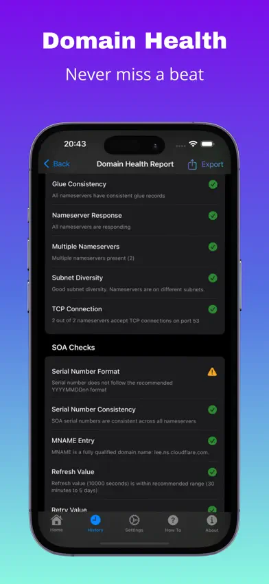 Domain Health screenshot 4