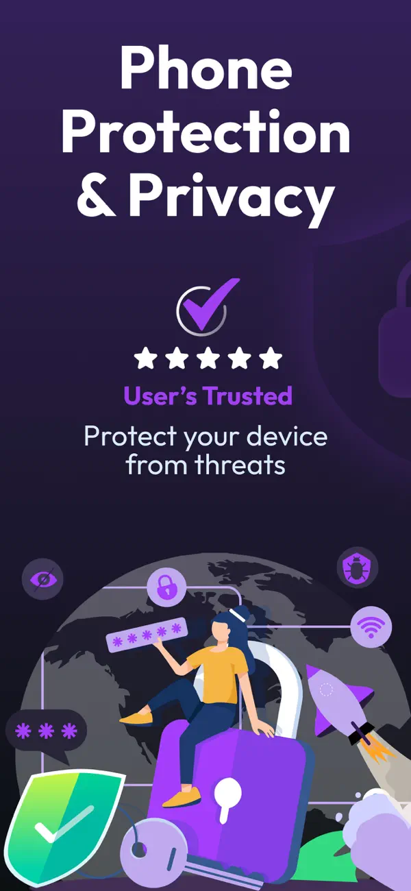 Screenshot #1 pour Alpha Security,360 Privacy