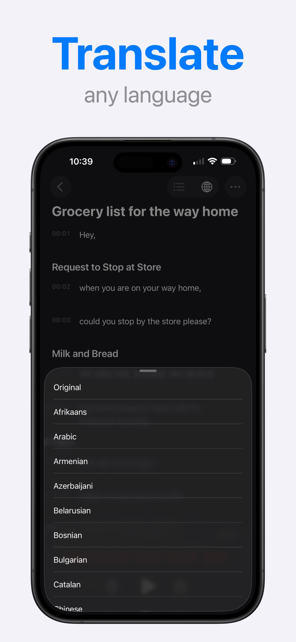 Screenshot 3 of AI Transcribe