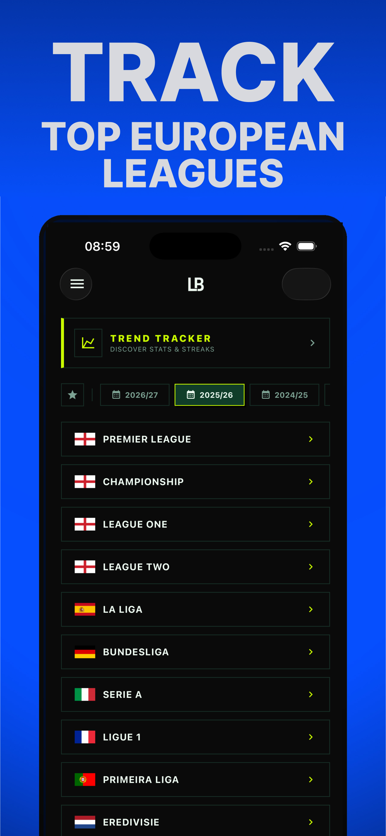 LeagueBuilder: Football Stats