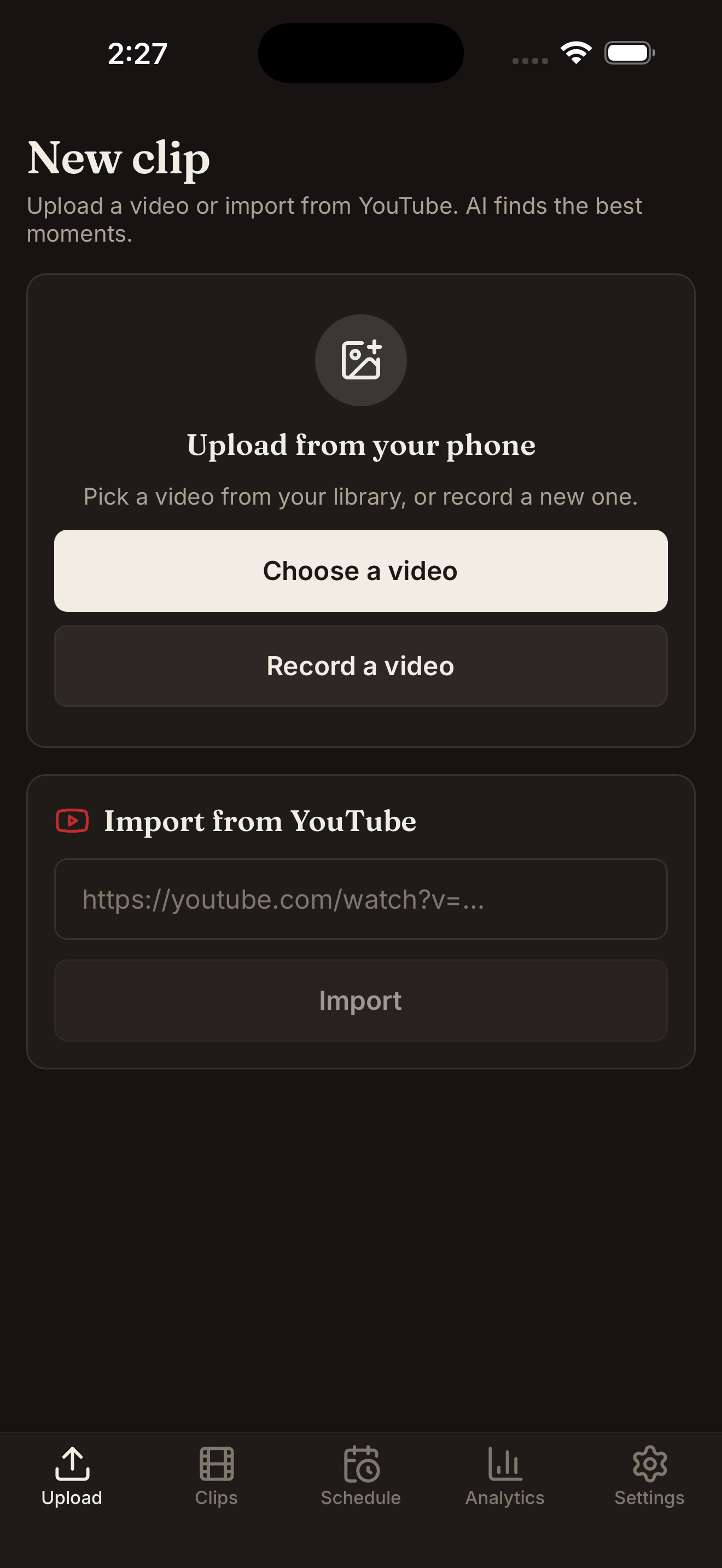 ClipAI - Video Clips screenshot 3