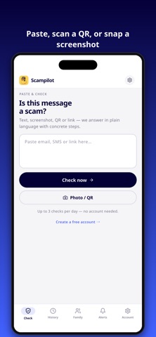 Scampilot - Scam Checker Screenshot 1 of 6