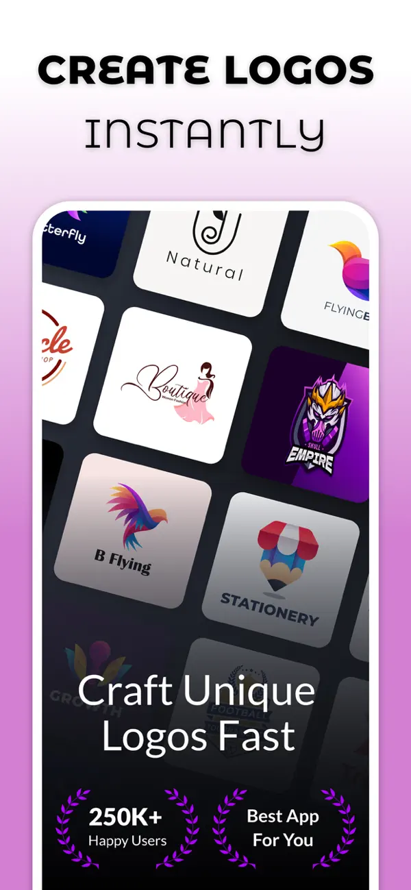 Screenshot #1 pour Logo.s Maker And Creator App