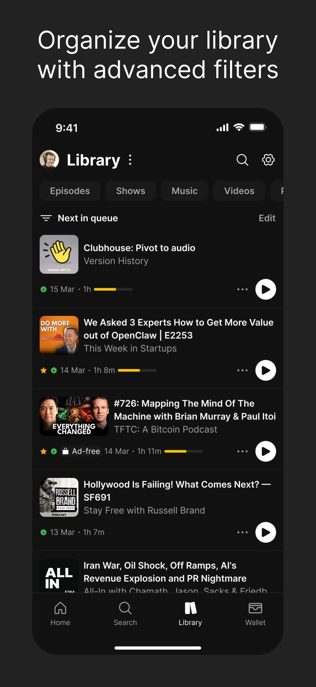 Fountain: Podcast Player screenshot 5