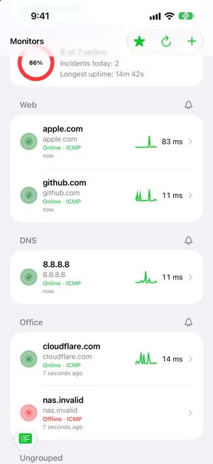 Better Ping: Network Monitor screenshot 1