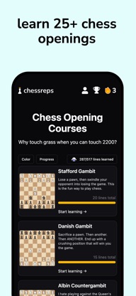 Chessreps - Master Openings screenshot 1