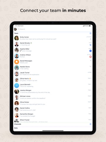 amo | team messenger ipad screenshot 2