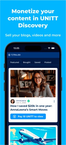 UNITT Pay-Per-View Crypto Chat Screenshot 2 of 3