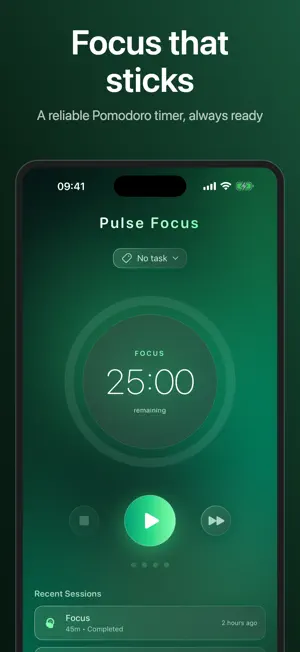 Pulse Focus: Pomodoro Timer screenshot 2