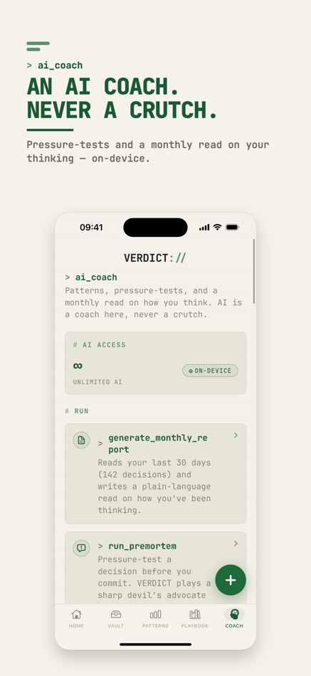 #8. Decision Journal PRO VERDICT (iOS) Door: Aneesh Pradeep