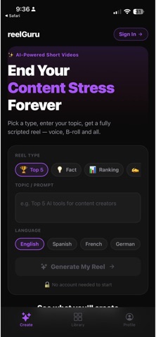 reelguru Screenshot 8 of 10
