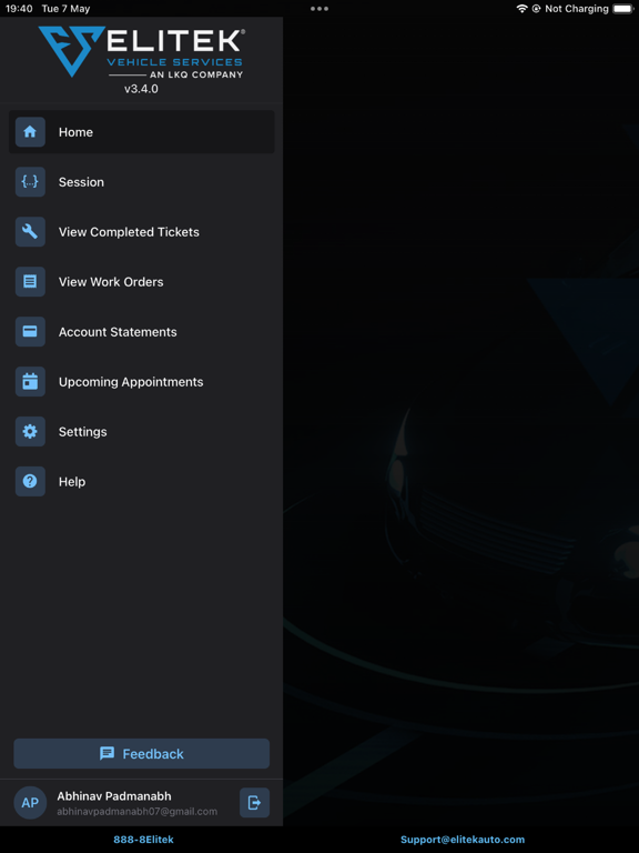 Elitek iPad screenshot 1 - Utilities app
