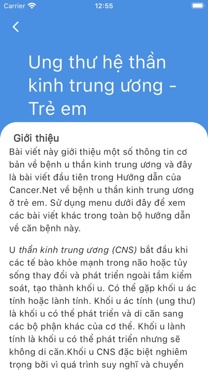 Ung thư trẻ em - Sapiai App