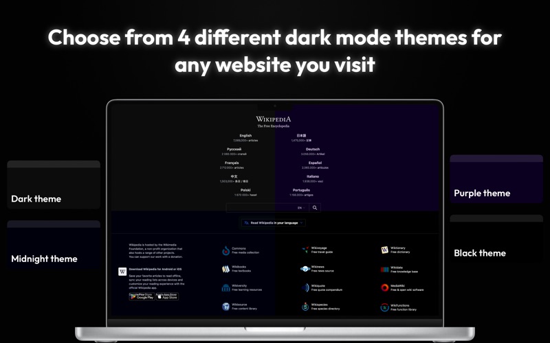 Dark Mode for Safari app